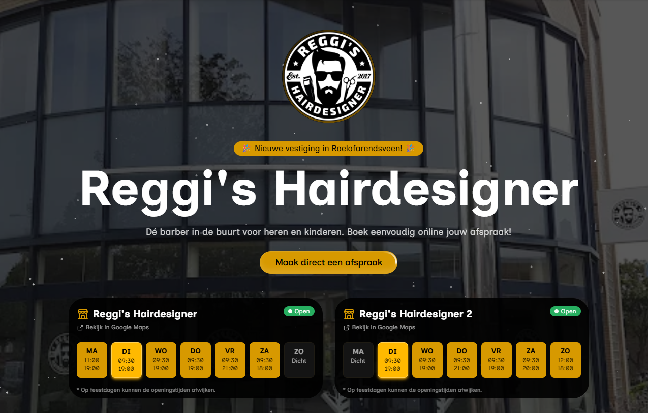 Reggis Hairdesigner hero afbeelding