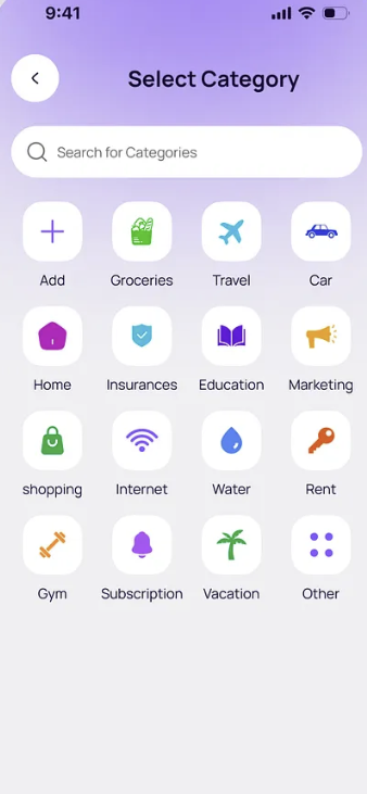 Mobiel dashboard voorbeeld 3
