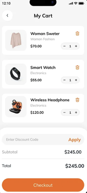 Mobiele webshop voorbeeld 7