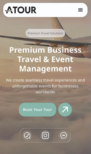 Mobiele landingspagina voorbeeld 2