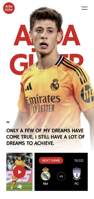 Mobiele landingspagina voorbeeld 3